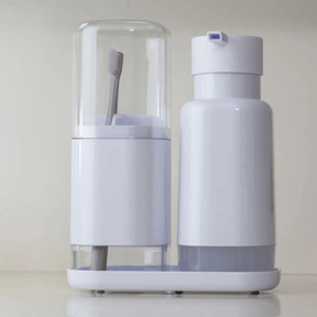 Porta Escova Dual Branco