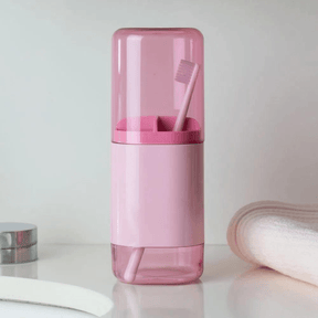 Porta Escova Dual Rosa Quartz