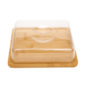 Porta Frios de Bambu com Tampa 24,5cm
