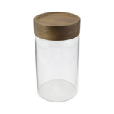 Porta Mantimento em Vidro Borossilicato com Tampa de Bambu 550ml