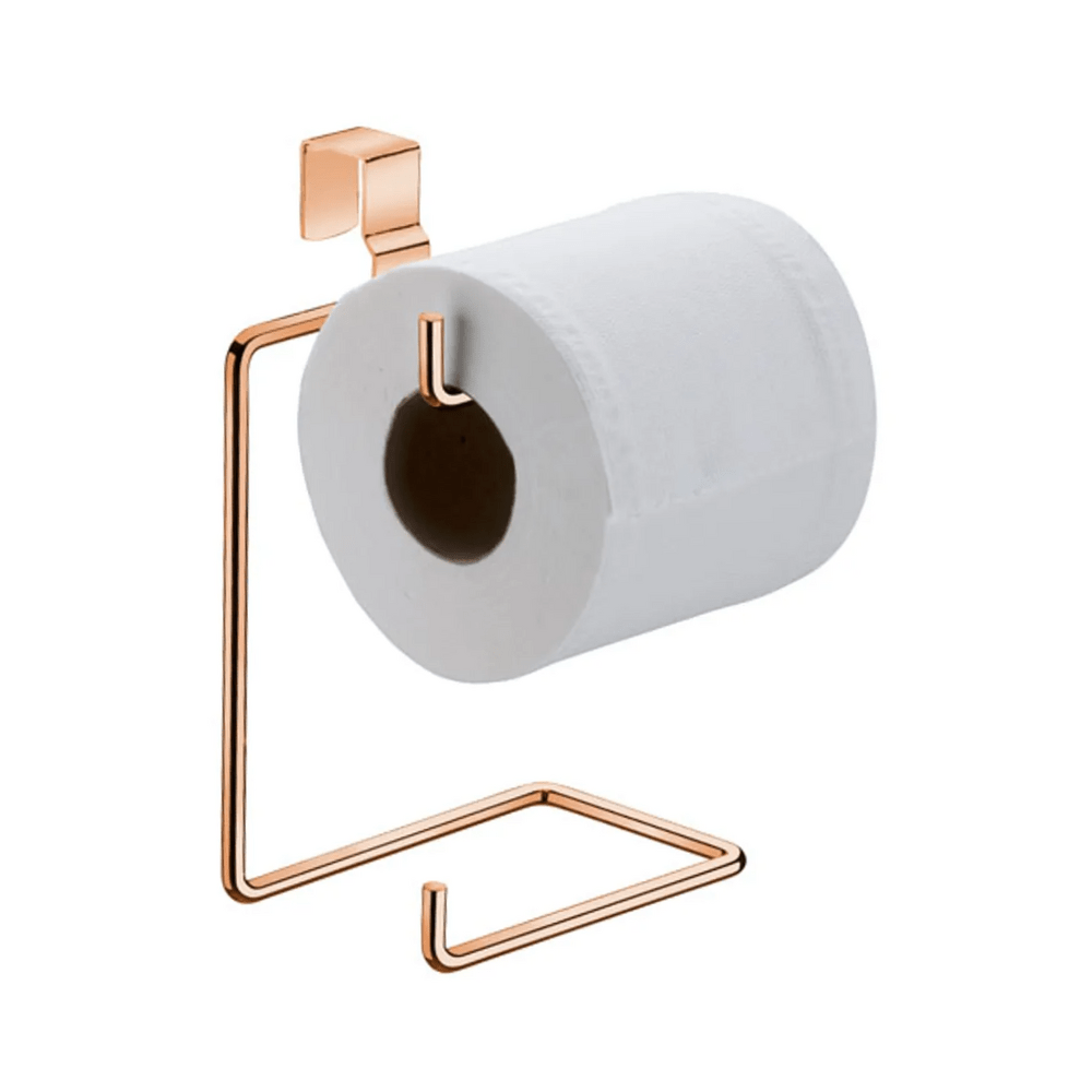 Porta Papel Higiênico Duplo para Caixa Acoplada Rose Gold