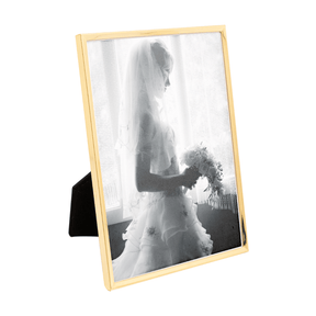 Porta Retrato em Aço Classic Dourado 13cmx18cm