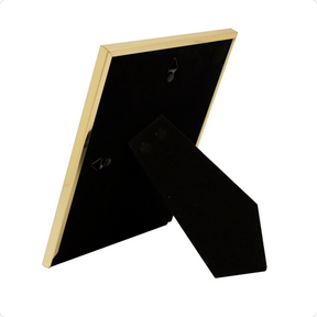 Porta Retrato em Aço Inox Basic Dourado 10cm x 15cm
