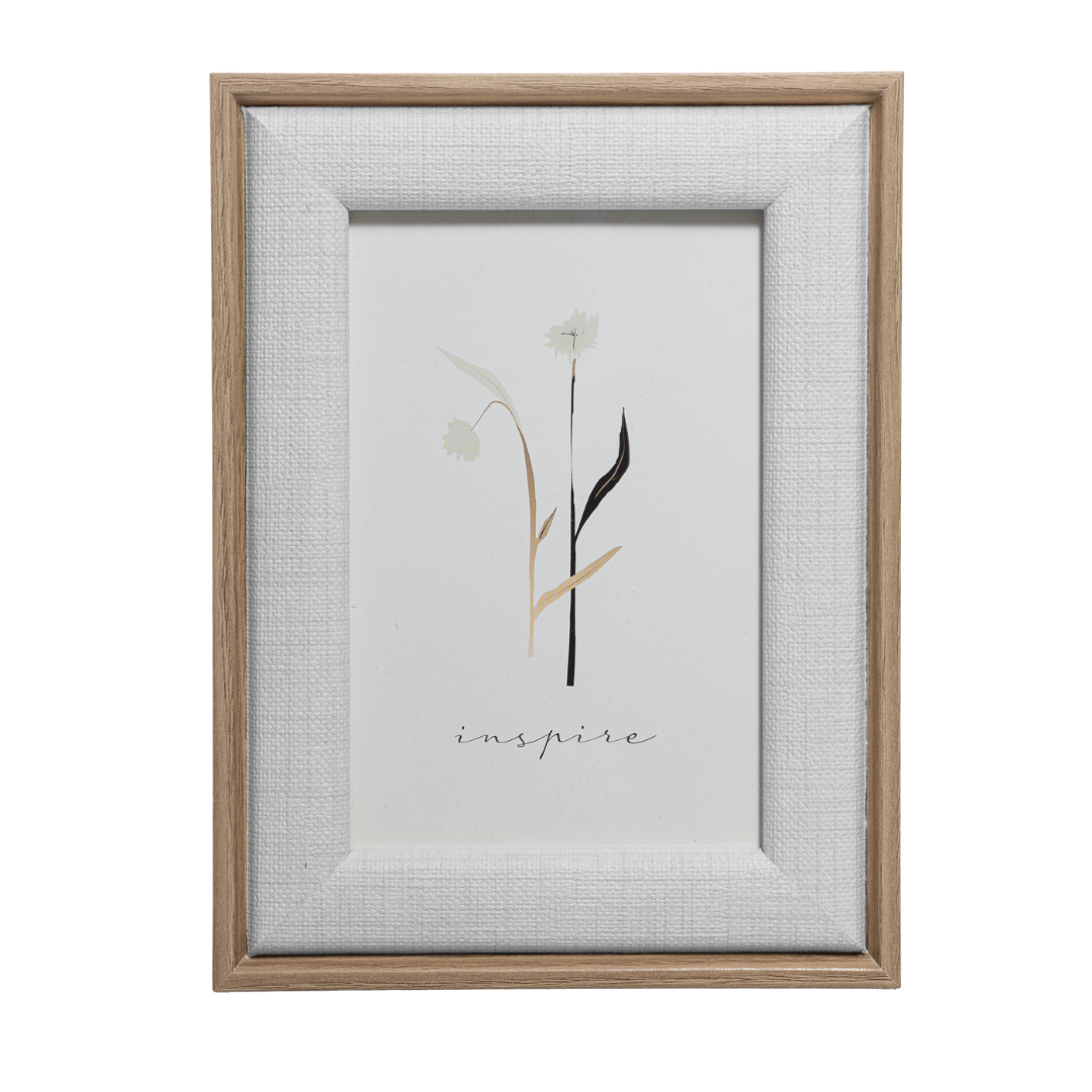Porta Retrato em MDF e Vidro Branco 10cmx15cm