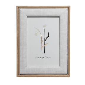 Porta Retrato em MDF e Vidro Branco 10cmx15cm