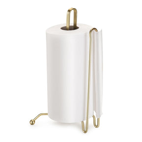 Porta Rolo de Papel Toalha Piatina Dourado Fosco