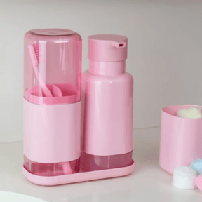 Porta Sabonete Liquido Dual Rosa Quartz 500ml