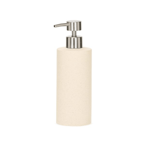 Porta Sabonete Liquido em Cerâmica Bege 21cm