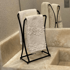 Porta Toalha Lavabo Black Aço Preto