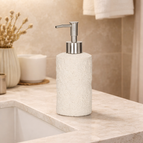 Porta Sabonete Liquido em Polirresina Branco 18,5cm