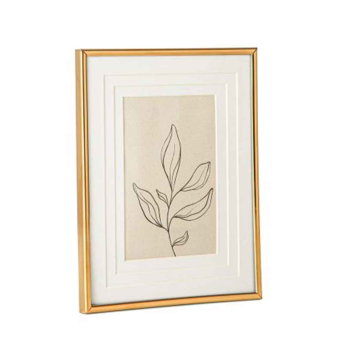 Porta Retrato em Metal Dourado 10x15