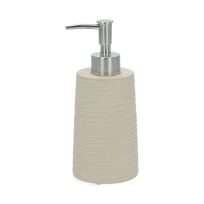 Porta Sabonete Liquido Classic em Cimento Creme 19cm