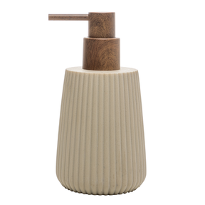 Porta Sabonete Líquido Striato Bege 245ml