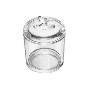 Pote com Tampa Bird Cristal 8,5cm