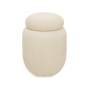 Pote Decorativo em Cimento Bege 11cm
