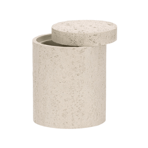 Pote Decorativo em Polirresina Cinza 10,5cm