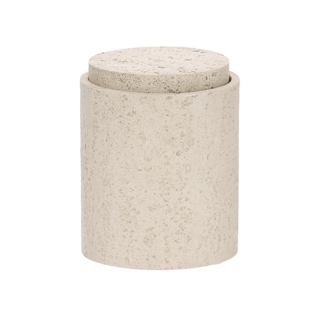 Pote Decorativo em Polirresina Cinza 10,5cm