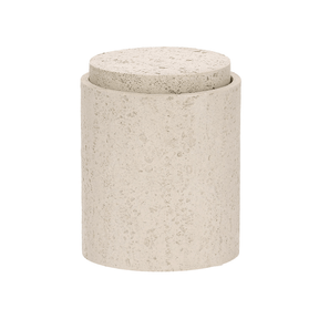 Pote Decorativo em Polirresina Cinza 10,5cm