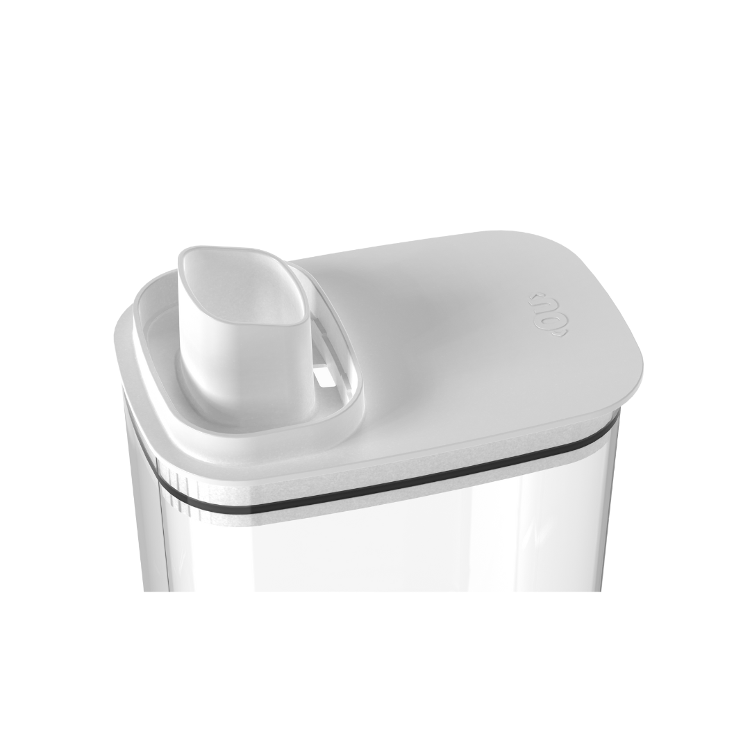 Pote Hermético Dispenser Flow Branco 1,5 Litros