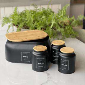 Pote Hermético para Açucar Sense Preto 1,5 Litros
