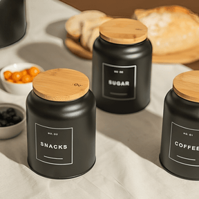 Pote Hermético para Snacks Sense 1,1 Litros Preto