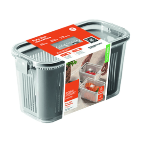 Pote Hermético Slim Multiuso Cinza 1,700 Litros