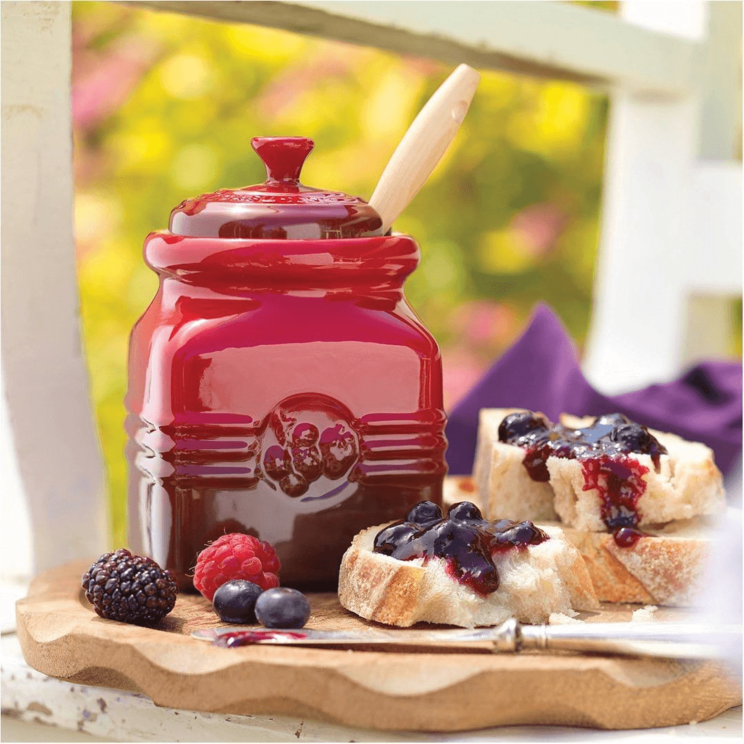 Pote para Geleia em Cerâmica Vermelho 450ml Le Creuset