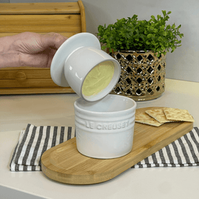 Pote para Manteiga Manteigueira Branca Le Creuset