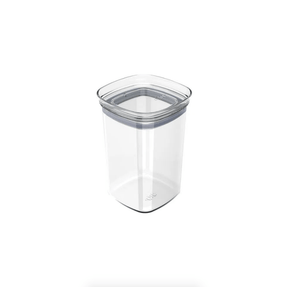 Pote Porta Mantimento Organizador Quadrado com Tampa Hermética Natural 1 Litro