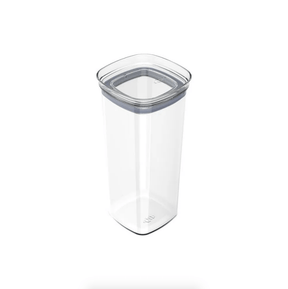 Pote Porta Mantimento Organizador Quadrado com Tampa Hermética Natural Block 1,5 Litros