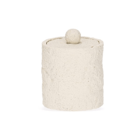 Pote Porta Objetos Multiuso Branco Polirresina Branco 11cm