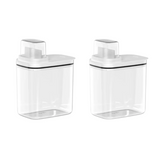 Kit 2 Potes Herméticos Dispenser Branco 1,5 L
