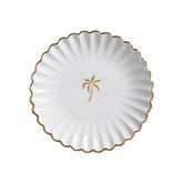 Prato de Sobremesa Coqueiro Maui Branco 20cm