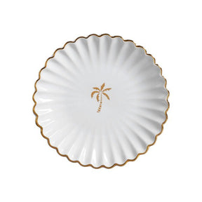 Prato de Sobremesa Coqueiro Maui Branco 20cm