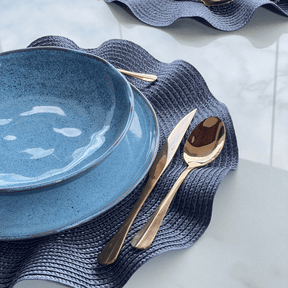 Faqueiro 24 Peças de Aço Inox Positano Rose Gold