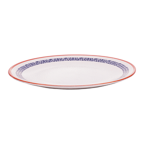 Prato Raso Village em Cerâmica Creme 25cm