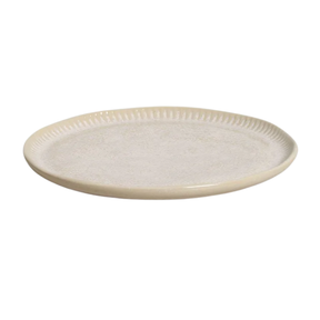Prato de Sobremesa Linhas Latte Off White 21,5cm