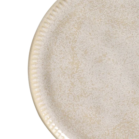 Prato de Sobremesa Linhas Latte Off White 21,5cm