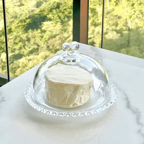 Kit para Mesa Posta de Cristal Pearl Coração 5 Peças