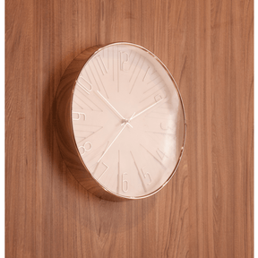 Relógio de Parede Plástico Modern Branco 30,5cm