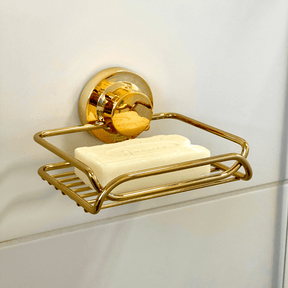 Saboneteira  Fixação por Ventosa Dourado