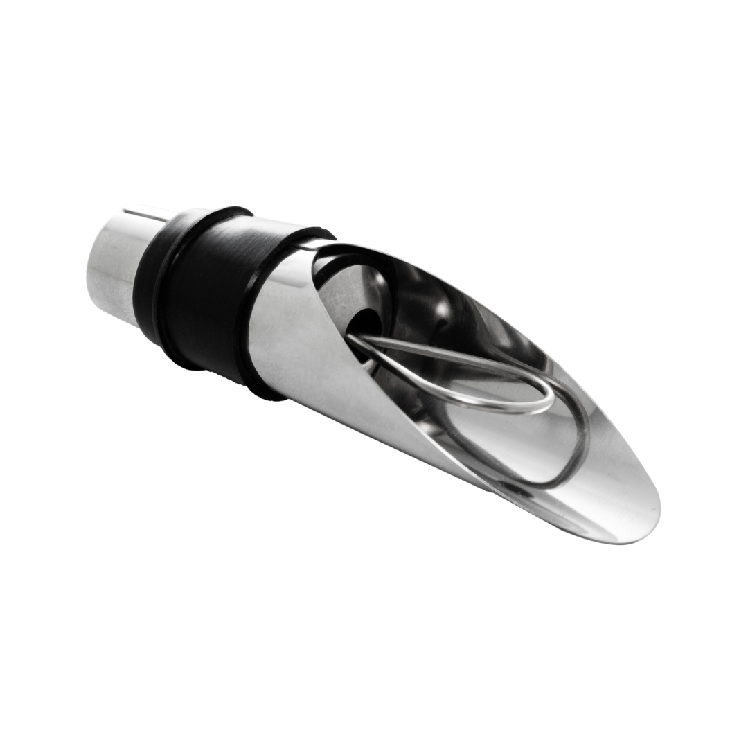 Kit Saca Rolhas e Bico Dosador Aço Inox 2 Peças