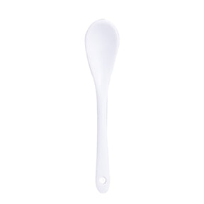 Saleiro de Mesa em Cerâmica com Tampa de Bambu e Colher Branco 10cm