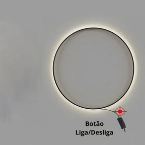 Luminária Arandela de Parede Moderna Circular Led - 80cm