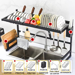 Escorredor de Louça Suspenso Autossustentável Modular 65cm