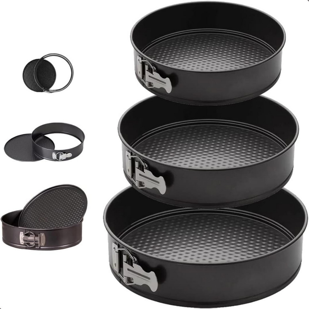 Trio de Formas Premium Antiaderente Com Fundo Removível