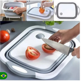 Tábua de Corte com Bacia Retrátil e Escorredor 3 em 1
