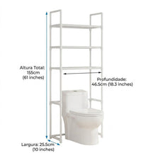 46,5 x 25,5 x 155 cm - Branco