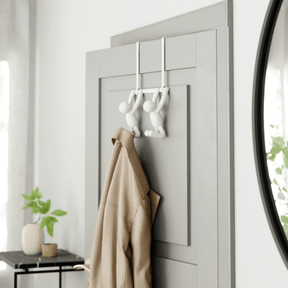 Suporte Cabideiro de Porta Buddy Branco