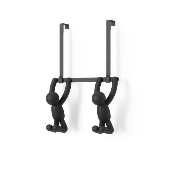 Suporte Cabideiro de Porta Buddy Preto
